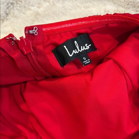 lulus Elegant Red Strapless Dress - Picture 2 of 8